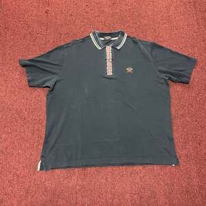 Paul & Shark Yachting Blue Short Sleeve Polo Shirt with Embroidered Badge Logo